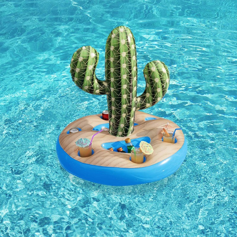 Πλωτός Φουσκωτός Ψύκτης Spiky Saguaro Drink Float